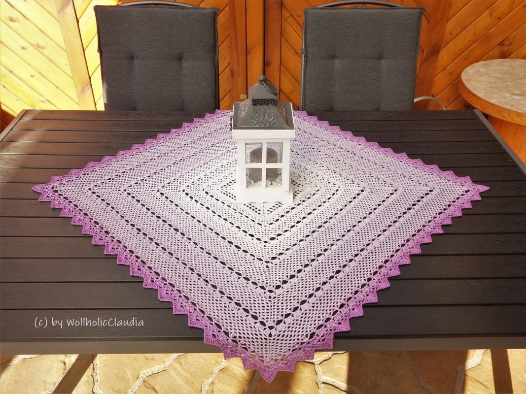 Häkelanleitung Mitteldecke "Sonnenlicht"