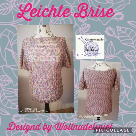 Leichte Brise - Fledermausshirt häkeln mit verschiedenen Möglichkeiten - Für alle Größen