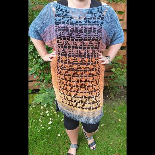 Leichte Brise - Fledermausshirt häkeln mit verschiedenen Möglichkeiten - Für alle Größen