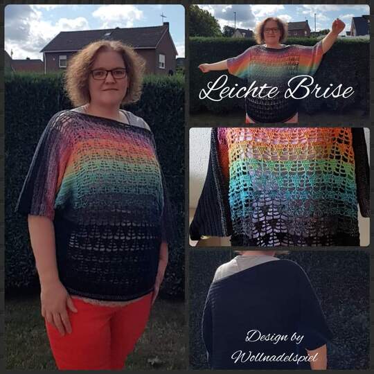 Leichte Brise - Fledermausshirt häkeln mit verschiedenen Möglichkeiten - Für alle Größen