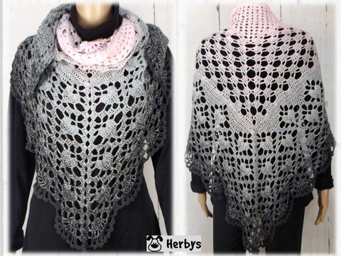 Häkelanleitung: Dreieckstuch "Herzerl"