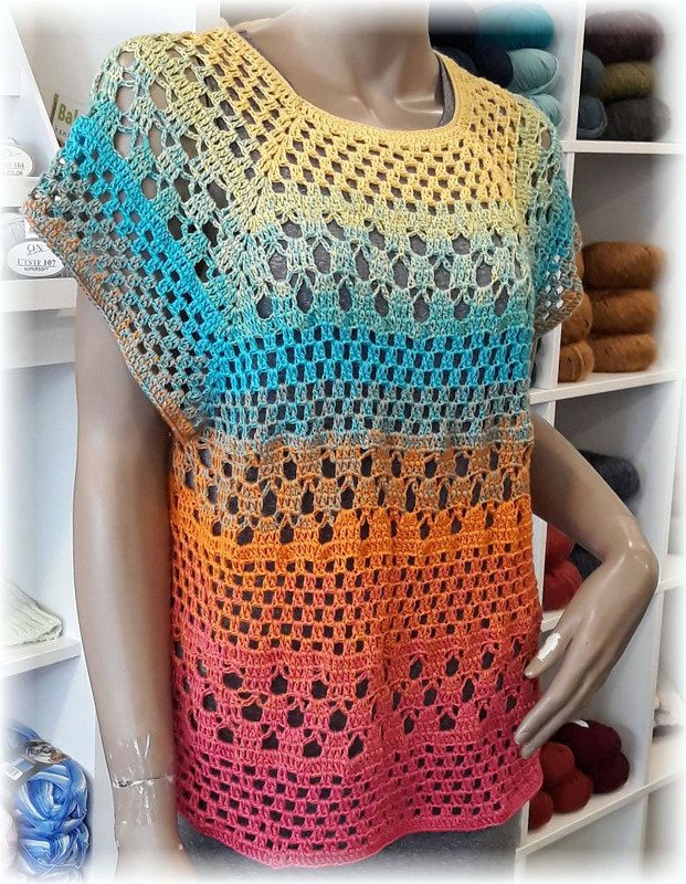 Häkelanleitung RVO Shirt Crazy Größe 36 bis 48 - Bild 5