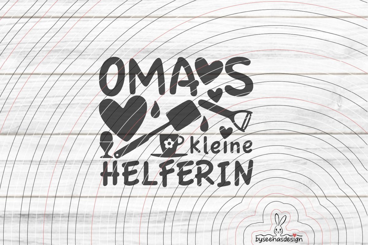 Omas kleine Helferin Plotterdatei SVG DXF - Bild 2