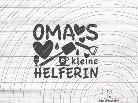 Omas kleine Helferin Plotterdatei SVG DXF