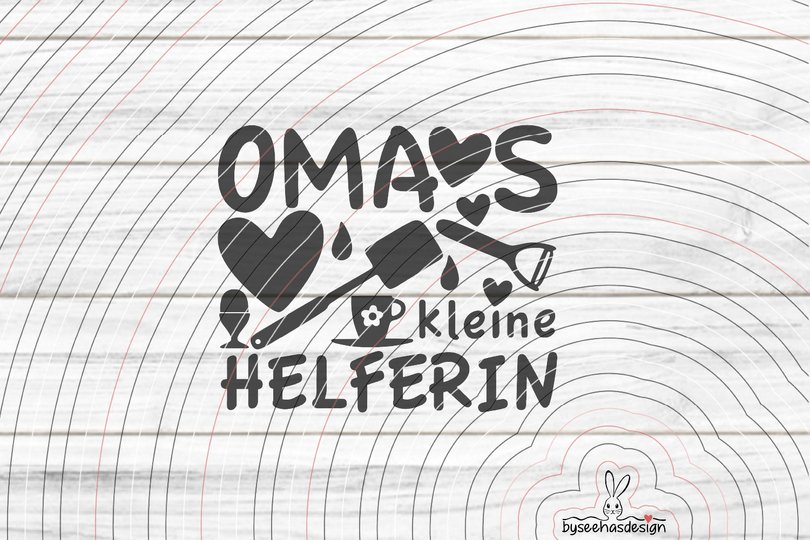 Omas kleine Helferin Plotterdatei SVG DXF