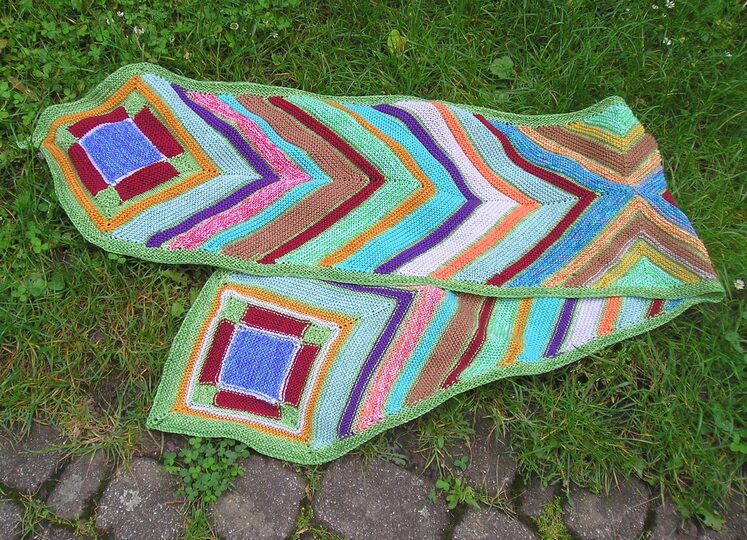 Strickanleitung Schal "Pfauenauge"