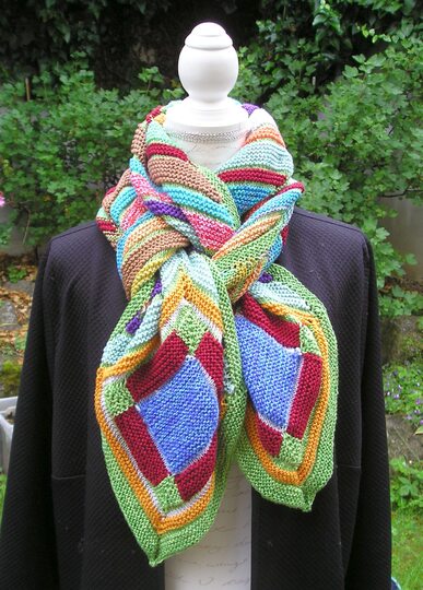 Strickanleitung Schal "Pfauenauge"