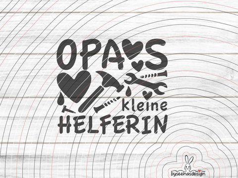 Opas kleine Helferin Plotterdatei SVG DXF