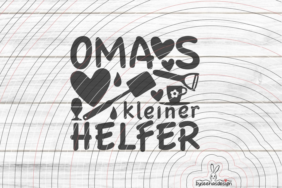 Omas kleiner Helfer Plotterdatei SVG DXF - Bild 2