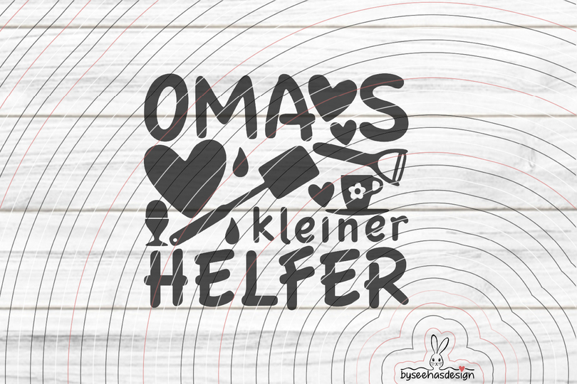 Omas kleiner Helfer Plotterdatei SVG DXF