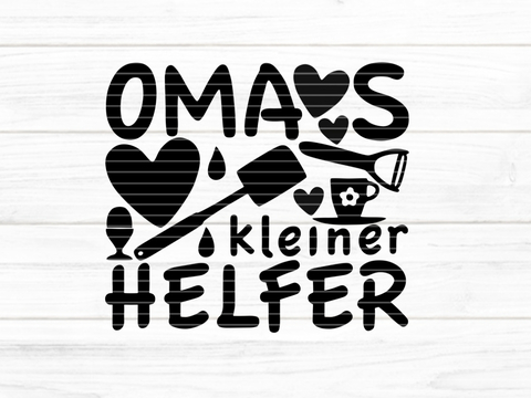 Omas kleiner Helfer Plotterdatei SVG DXF FCM