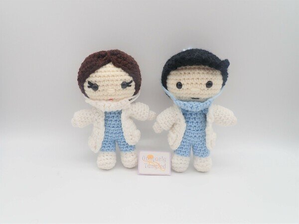 Doctor Felton & Doctor Pippa- Crochet Amiguruimi Doll Pattern