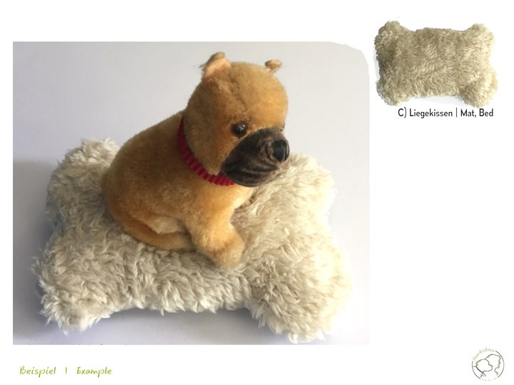 ANKA 3-in-1 dog blanket, mat, bed. 4 sizes, sewing pattern