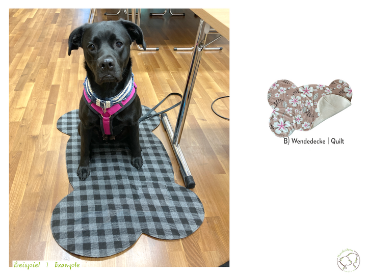 ANKA 3-in-1 Hunde-Decke, -Matte, -Bett. 4 Größen, Nähanleitung+Schnitt