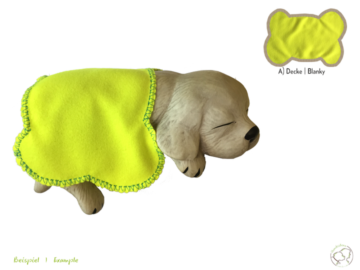 ANKA 3-in-1 Hunde-Decke, -Matte, -Bett. 4 Größen, Nähanleitung+Schnitt