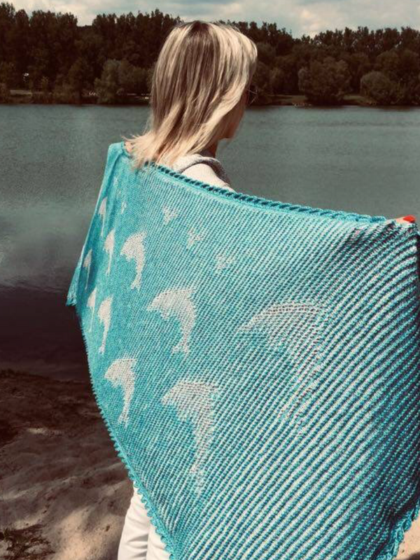 Delphine Stola 1 „Schattenstricken“