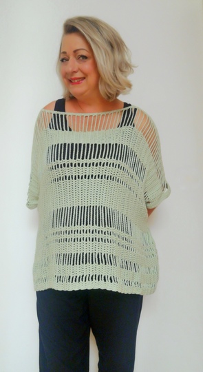 Sommer Poncho häkeln - Sommer-Poncho "Stripes" - Häkelanleitung PDF