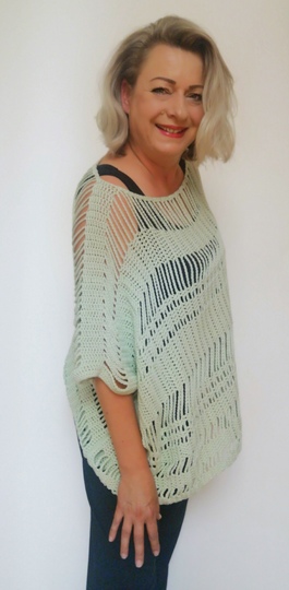 Sommer Poncho häkeln - Sommer-Poncho "Stripes" - Häkelanleitung PDF