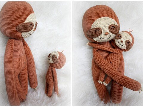 Sparpaket Grinsefaultiere (klein & groß) von LaCritza