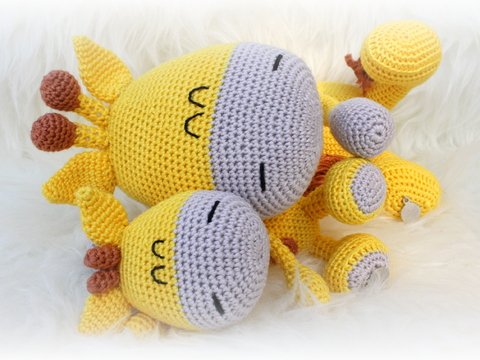 Sparpaket Grinsegiraffen (klein & groß) von LaCritza