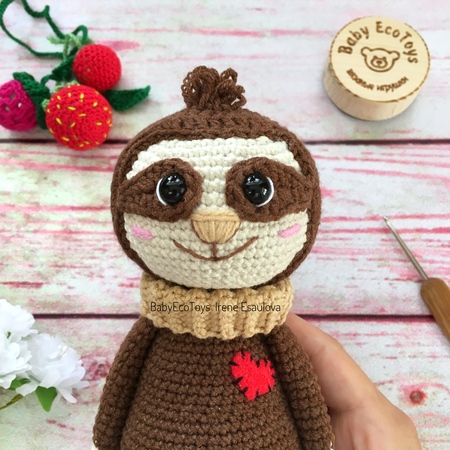 Amigurumi crochet pattern Sloth Neal