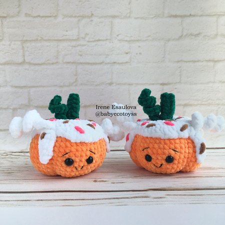 Crochet Amigurumi pattern Creamy Pumpkin Halloween