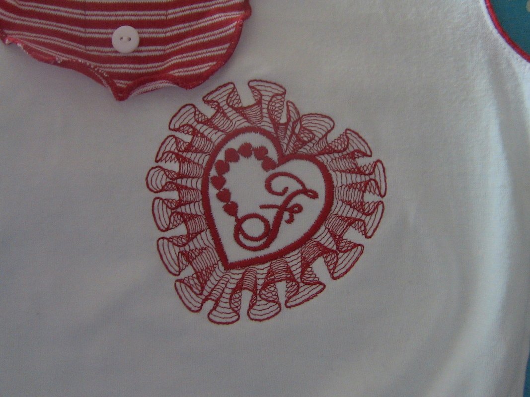 Monogram Fonts For Embroidery Machine design Heart - Image 2