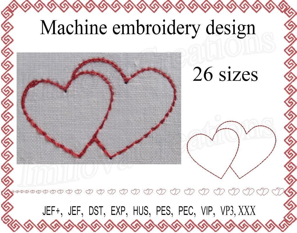 Machine embroidery designs valentine heart