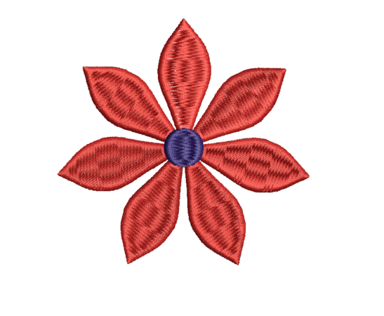 Machine embroidery Flower