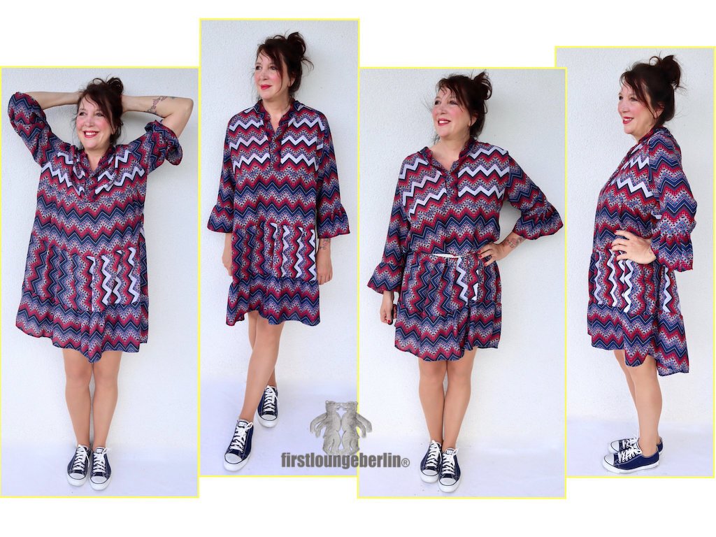 BOHO Kleid & Bluse oversize Stufenkleid Damenkleid Longbluse Umstandskleid - Bild 2