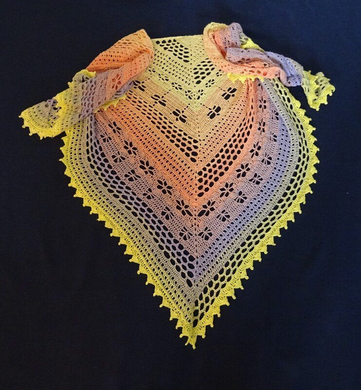 Häkelanleitung Dreieckstuch "La Laja"