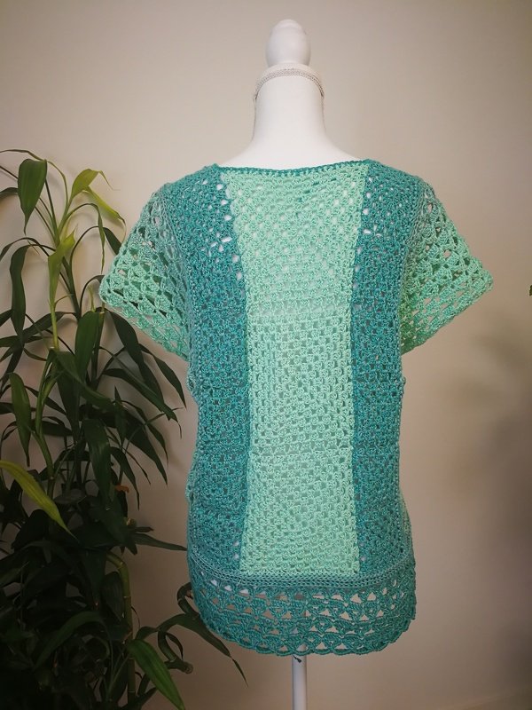 Häkelanleitung Sommertunika aus Resten von Farbverlaufsgarn - Bild 2