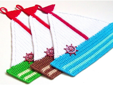 208DE Häkelanleitung Jacht Topflappen - PDF Zabelina CP