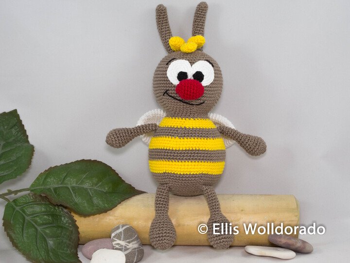 Hummel Ingo, Amigurumi, Häkelanleitung