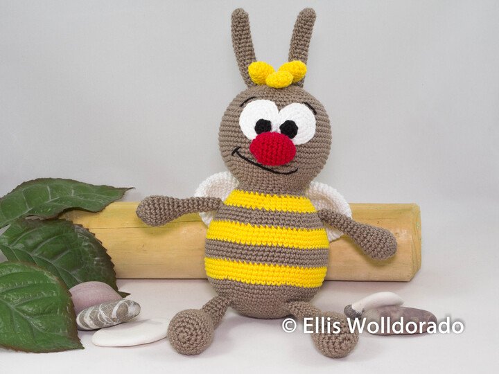 Hummel Ingo, Amigurumi, Häkelanleitung