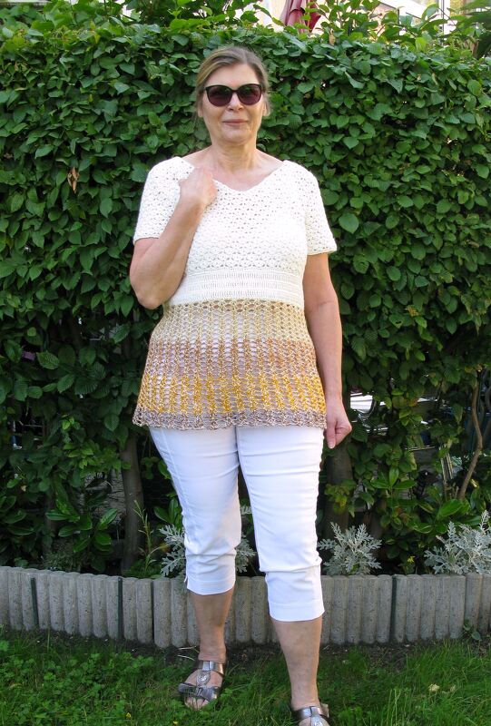 Häkeltunika "Christel" in den Größen 34/36 bis 52/54 - Bild 5