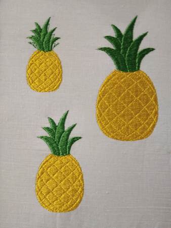 Pineapple embroidery designs
