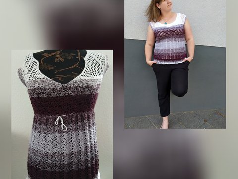 Amabilis -Tunika/Shirt/Kleid/ RVO häkeln in allen Damengrößen