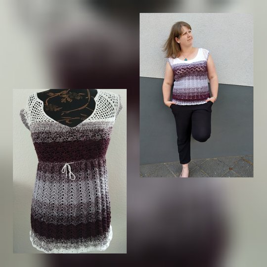 Amabilis -Tunika/Shirt/Kleid/ RVO häkeln in allen Damengrößen