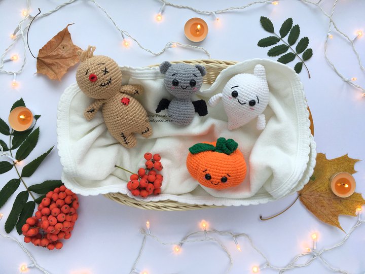 Crochet Amigurumi Pattern Volumetric Halloween Toys