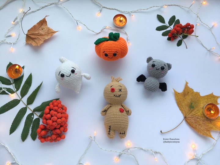 Crochet Amigurumi Pattern Volumetric Halloween Toys