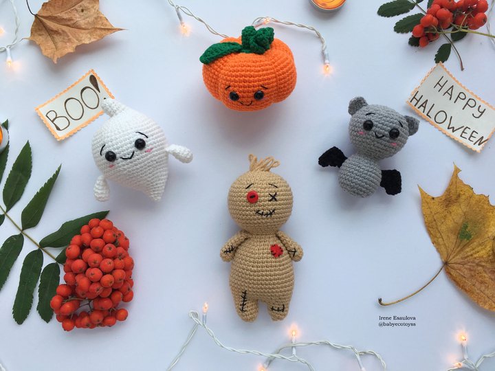 Crochet Amigurumi Pattern Volumetric Halloween Toys
