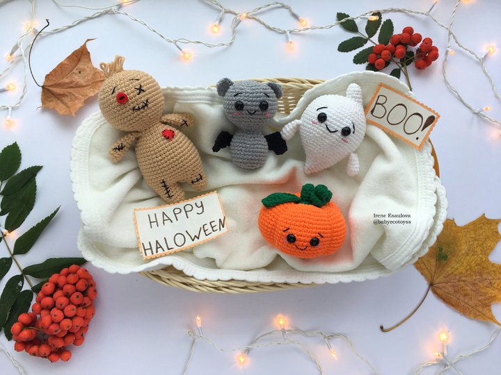 Crochet Amigurumi Pattern Volumetric Halloween Toys