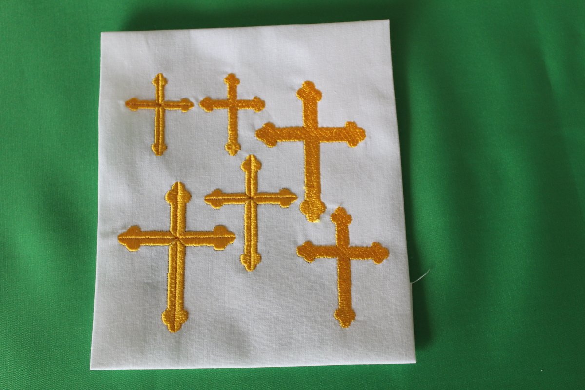 Christian Cross embroidery design - Image 2