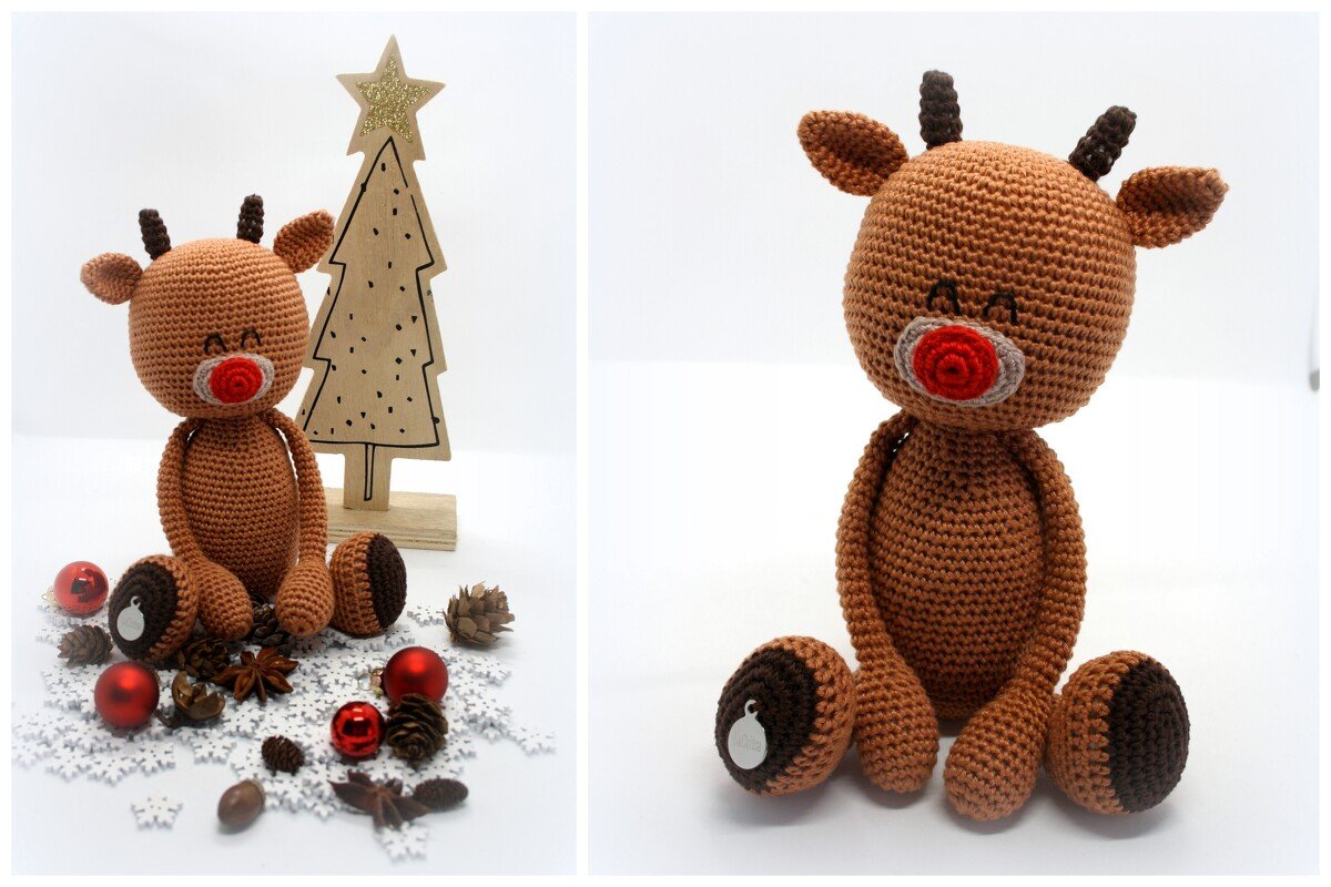 Grinserentier (groß) von LaCritza