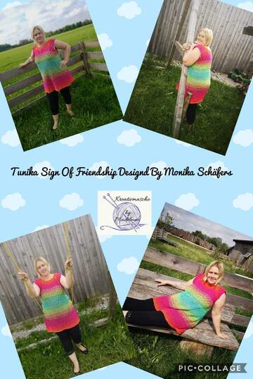 Sign of Friendship - Shirt/Tunika/Kleid häkeln im RVO - in allen Damengrößen