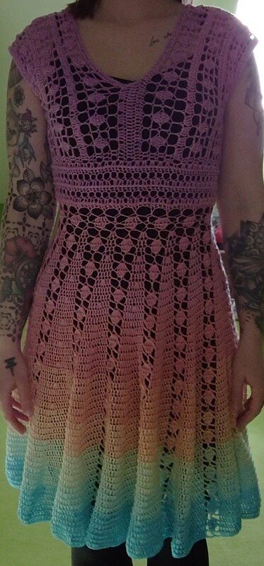Kleid Queenie häkeln Häkelkleid - Bild 3