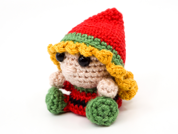 Amigurumi Female Christmas Elf Crochet Pattern