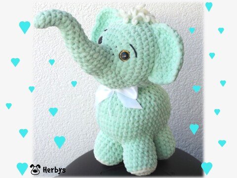 Häkelanleitung Baby-Elefant "Momo"