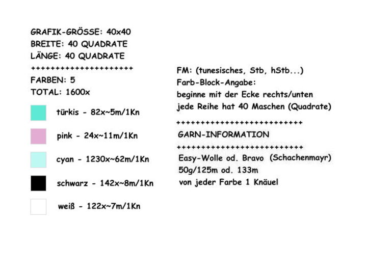 Häkelmuster * liTTle Monster - mit NAME personalisiert * Grafik für C2C & FM
